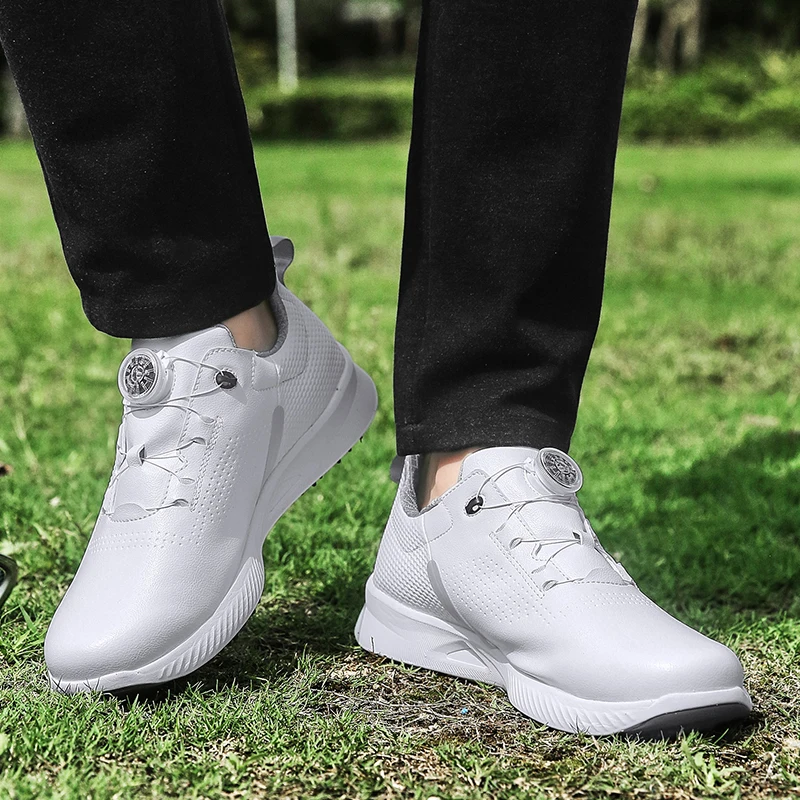 Unisex odborný golf tenisky muži spikeless golf boty velký rozměr 46 47 outdoorové protiskluzový vodotěsný golf tvoření boty muži