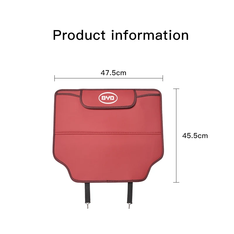 PU Leather Car Seat Backrest Child Anti-Kick Pad For BYD Tang F3 E6 Atto3 Yuan Plus Song Max F0 G3 I3 Ea1 Dmi 2din S7 E3 L3 F6