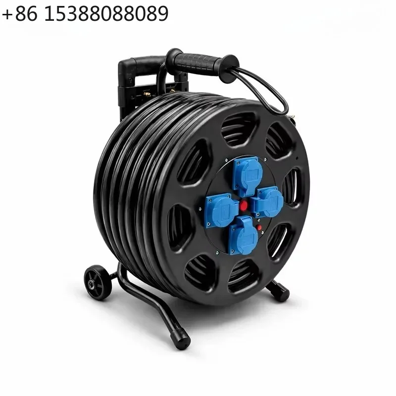100Ft 50m Heavy Duty Extension Cable Retractable Cable Reel(1PCS)