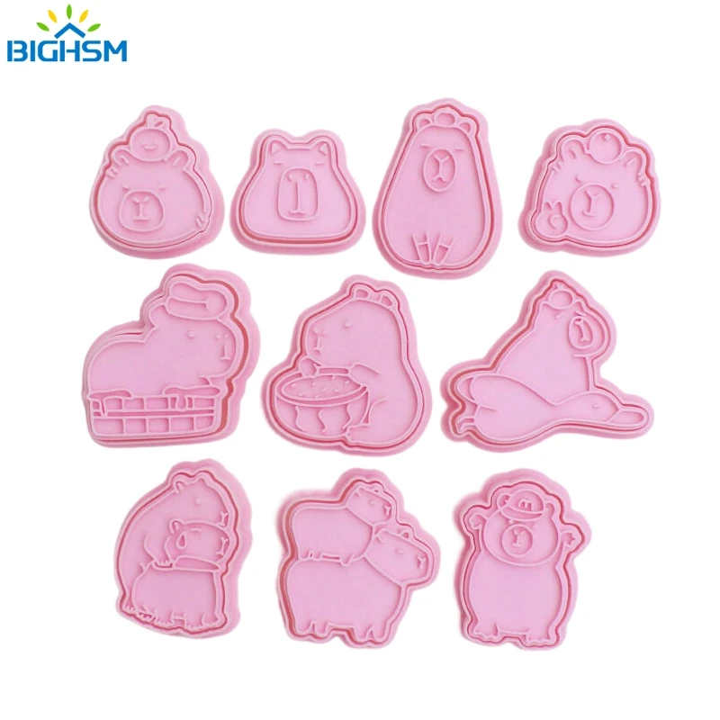 1Pc Cartoon Capybara Shaped Cookie Cutter Animal Fondant Biscuit Mold Cake Decoration Tools Baking Accessories Kitchen Gadget