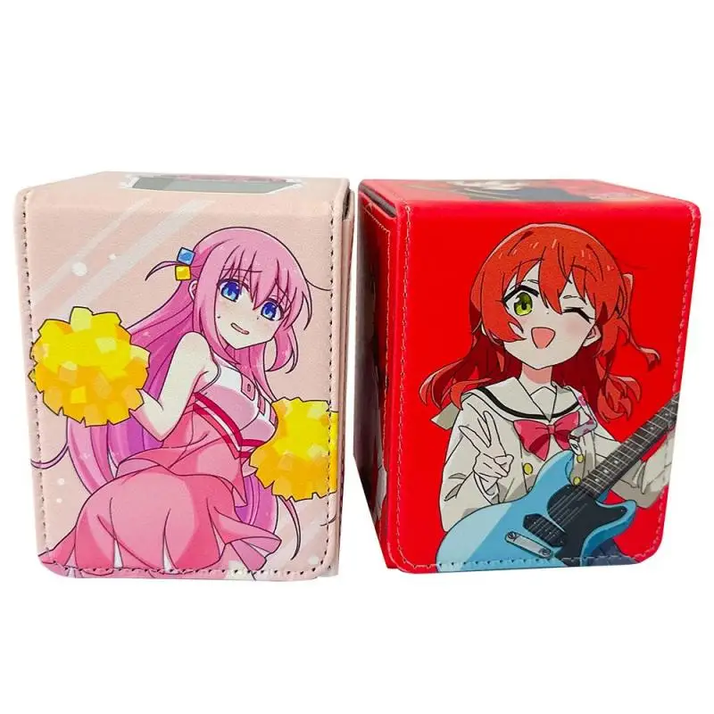 Bocchi The Rock Cards Box Kita Ikuyo Personajes del juego de anime Opcg Tcg Ptcg Caja de almacenamiento de gran capacidad Caja de tarjetas de colección de Pu