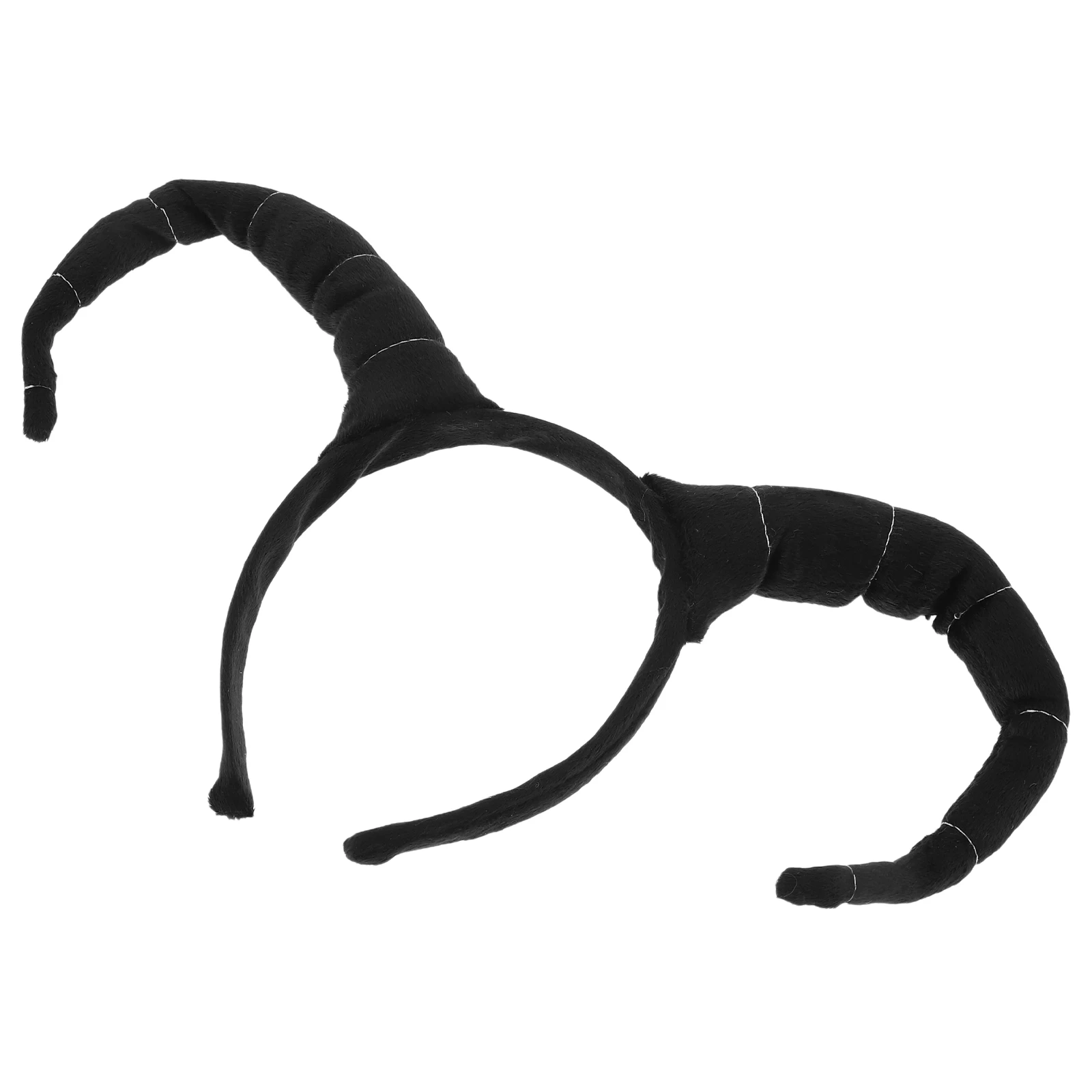

Antelope Hairband Farm Animal Headbands Black Plastic Halloween Headwear Horns Child