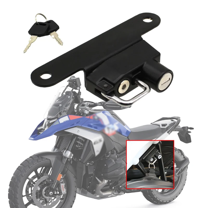 For BMW R1300GS R 1300 GS GS1300 2023 2024 Motorcycle Accessories r300gs Helmet Lock Side Anti-theft Security with 2 Keys