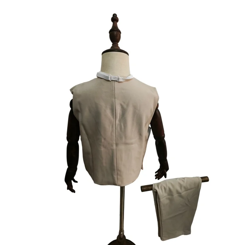 New British Style Boys' Vest Suit Children's Formal Wear Kids Host Speech Outfit Flower Boy Stage Show Performance