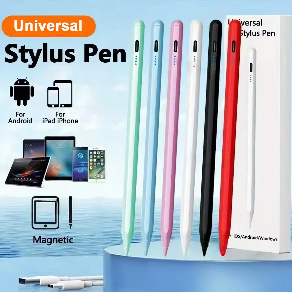 قلم عالمي جديد لأجهزة iOS وأندرويد اللوحية iPad Air لقلم Apple شحن سريع قلم لمس مغناطيسي لهاتف iPhone Xiaomi #2