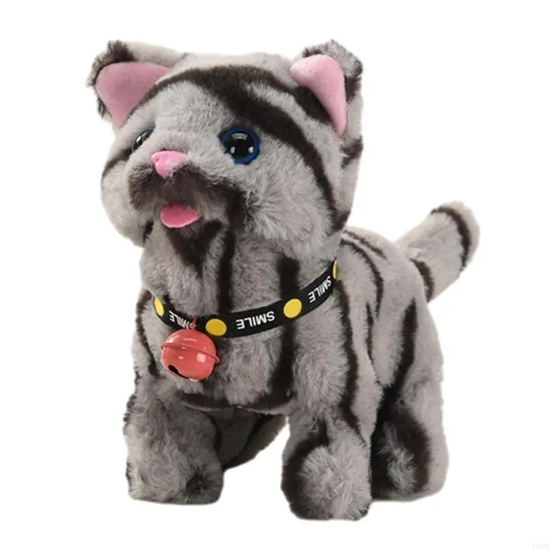 CORB Realistic Interactive Toy Meowing and Tail Wagging Fun Companion for Child