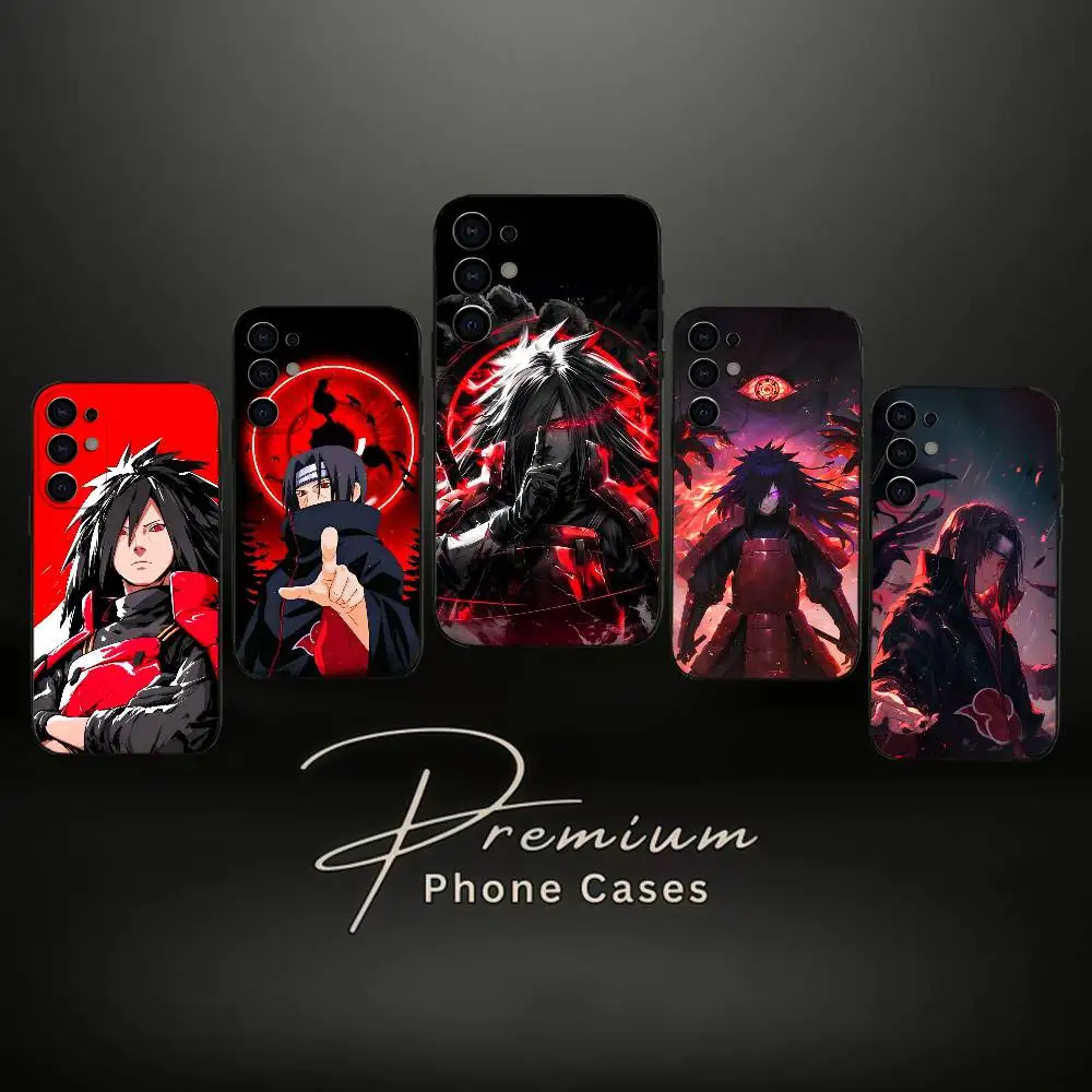 

U-Uchihas Anime M-MadaraS Phone Case For Samsung S25,S24,S21,S22,S23,S30,Ultra,S20,Plus,Soft Silicone Black Cover