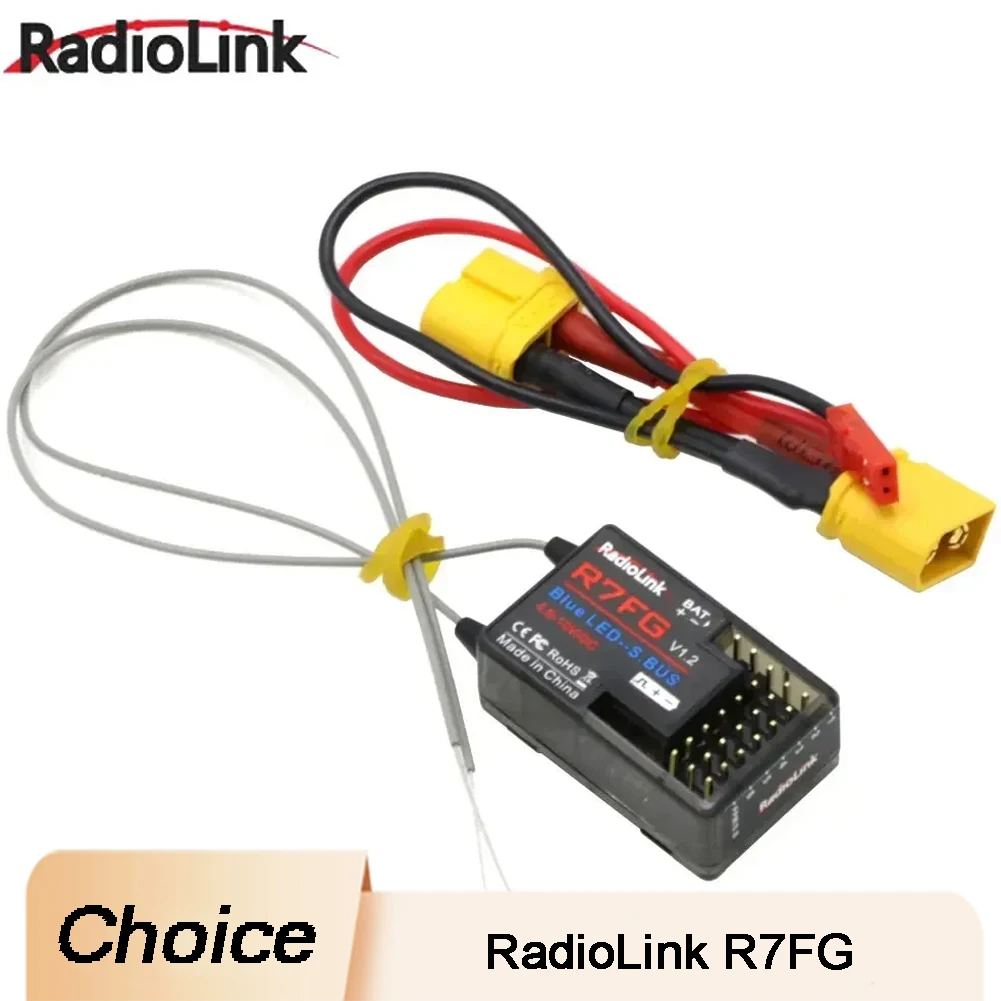

Radiolink R7FG 7-канальный 2,4G гироскопический приемник 600 м диапазон телеметрии напряжения для гусеничных дрейфующих радиоуправляемых автомобилей энтузиастов