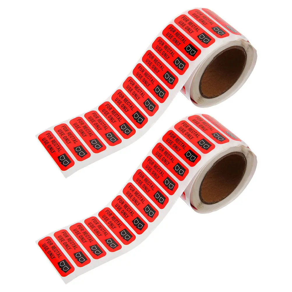 

2 Rolls Rectal Use Only Stickers Waterproof Strong Adhesion Funny Decals for Adults Pranks Hospital Use Party Decoration