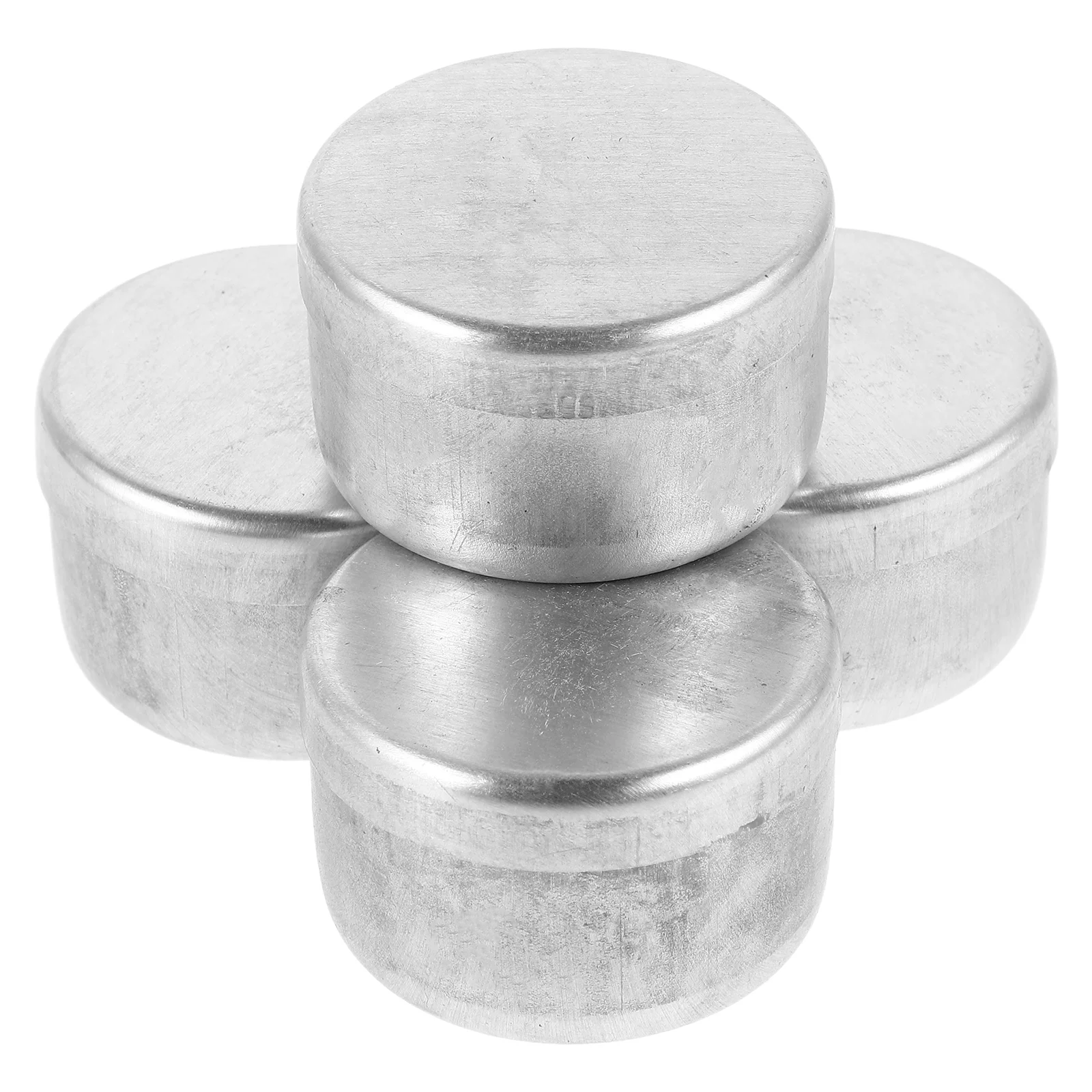 

4 Pcs Sample Box Mini Containers Small with Lids Jars Balm Tins Samples Holder Aluminium Pots