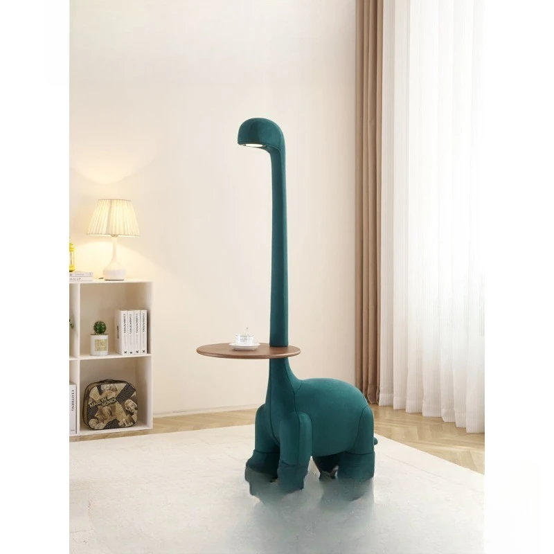 Long-necked dragon edge few creative dinosaur sofa coffee table living room home chair with lamp corner shelf