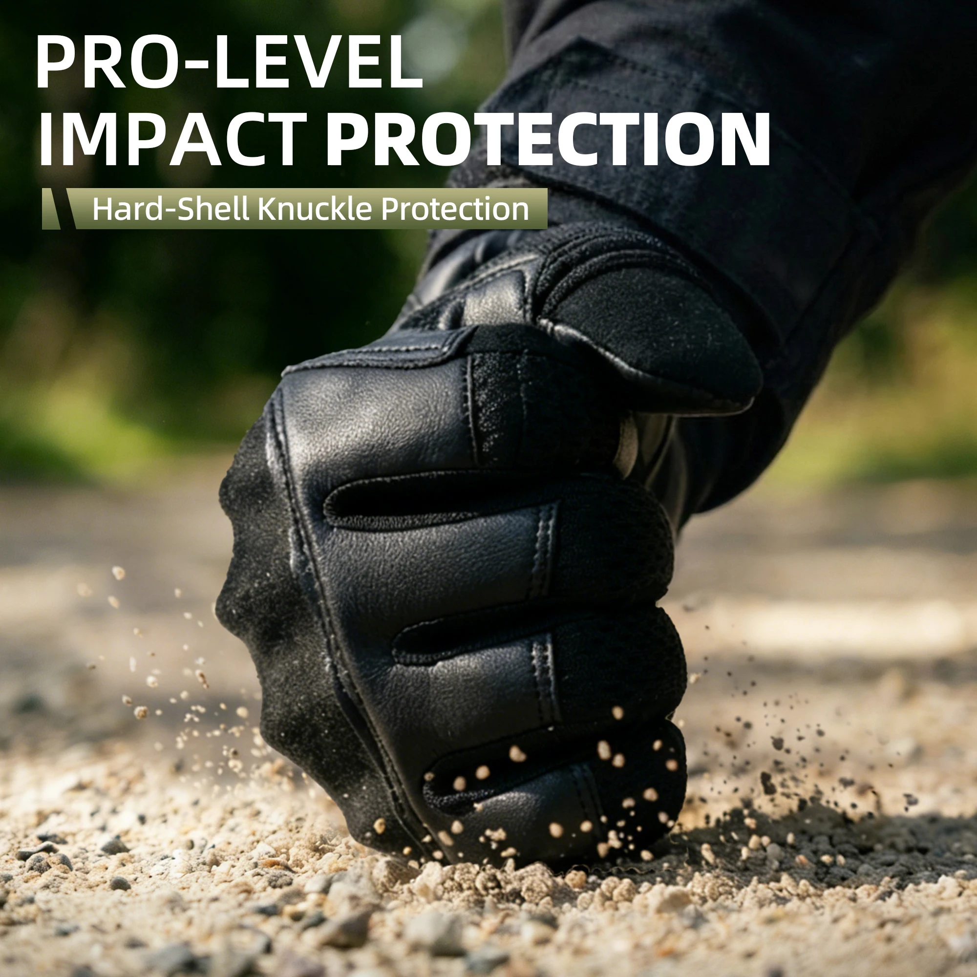 Tactical Full Finger Gloves PU Leather Airsoft Combat Paintball Hunting Work Bicycle Touch Screen Anti-Skid Protective Gear Men