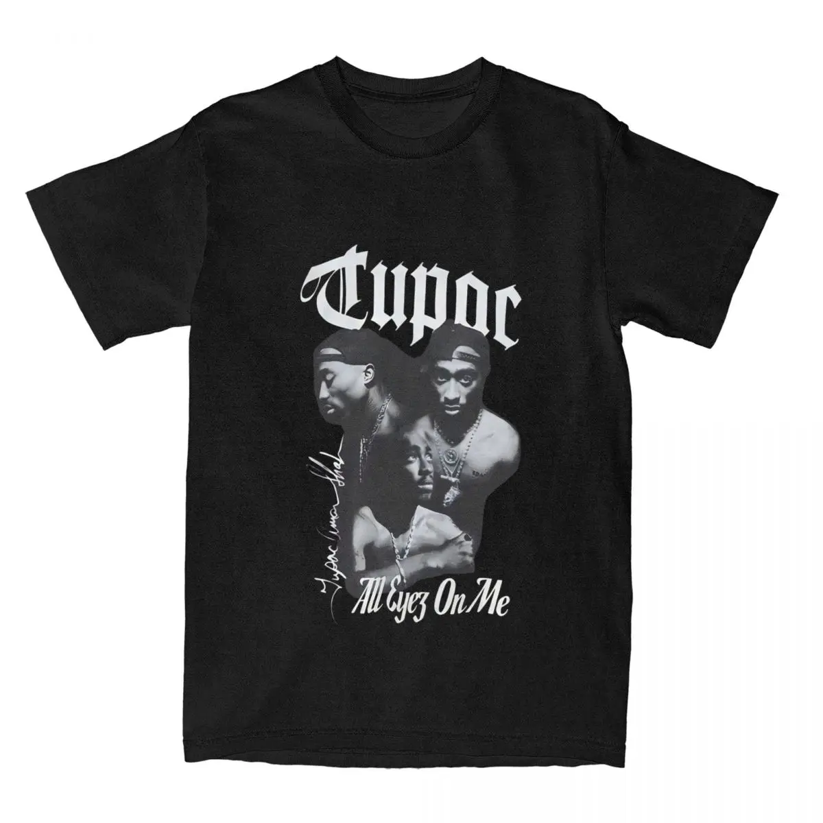 2PAC Hip Hop Rapper T-Shirt Album Poster Hip Hop T-Shirts Short Sleeve Streetwear Tops Summer Cotton O Neck Plus Size Top Tees