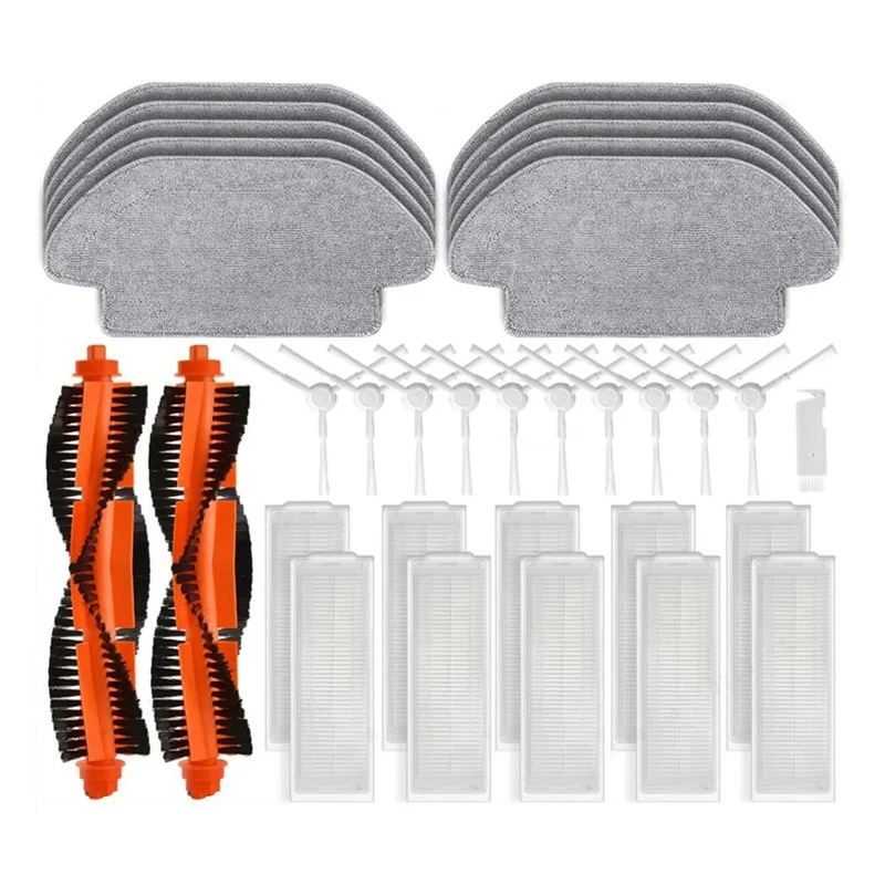 BAAJ-For Xiaomi Robot Vacuum S10 S12 B106GL Replacement Spare Parts Accessories Main Side Brush Hepa Filter Mop Cloth Rag