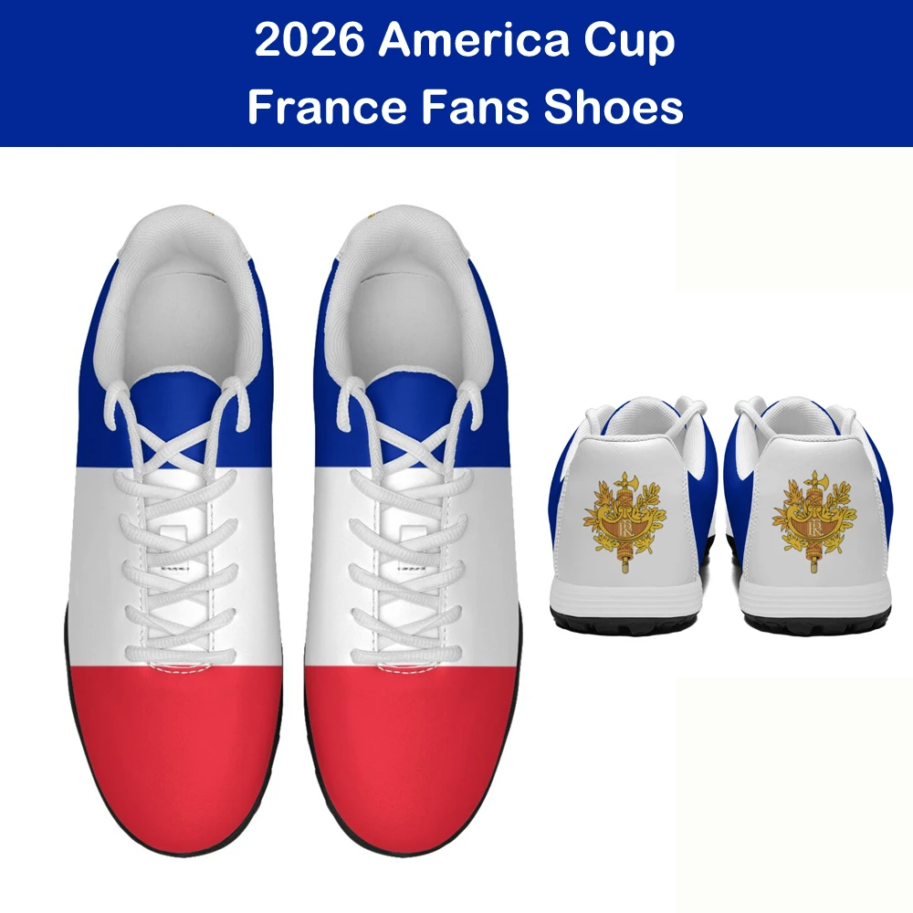 2026 America Cup Custom Print Fans Soccer Shoes Football sneakers France Spain England Portugal Europe Country Flag Designs
