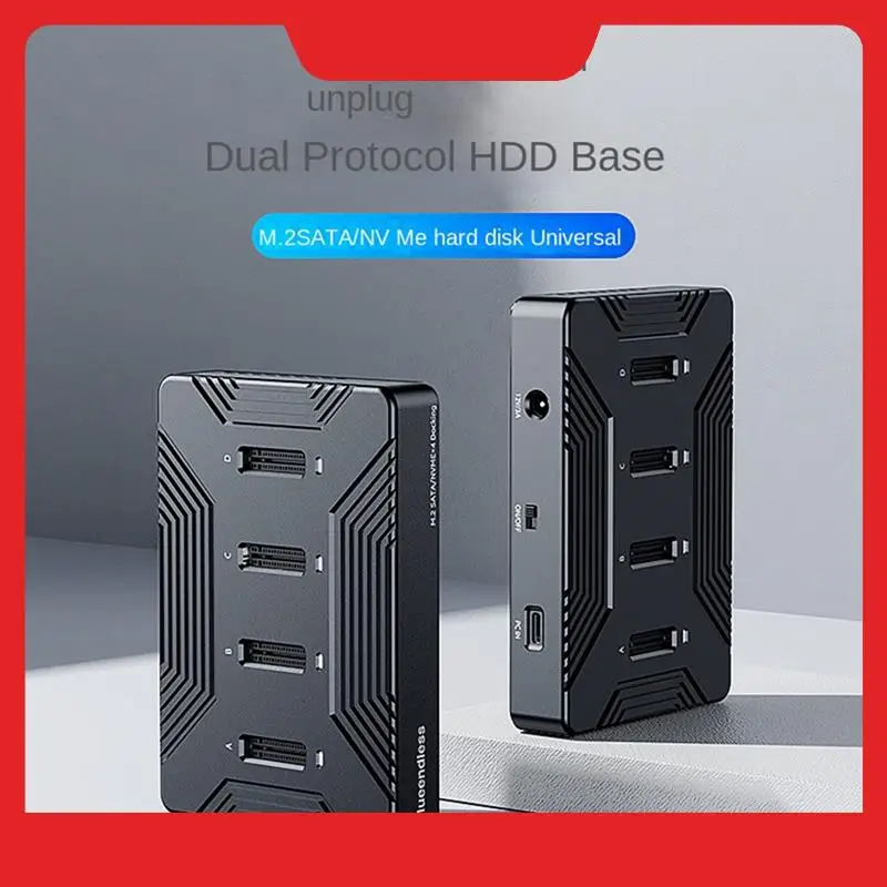 Blueendless 4 Bay M2 SSD Box Type C USB3.2 10 Гбит/с M.2 NVME SATA Ngff Корпус SSD из алюминиевого сплава с двумя протоколами