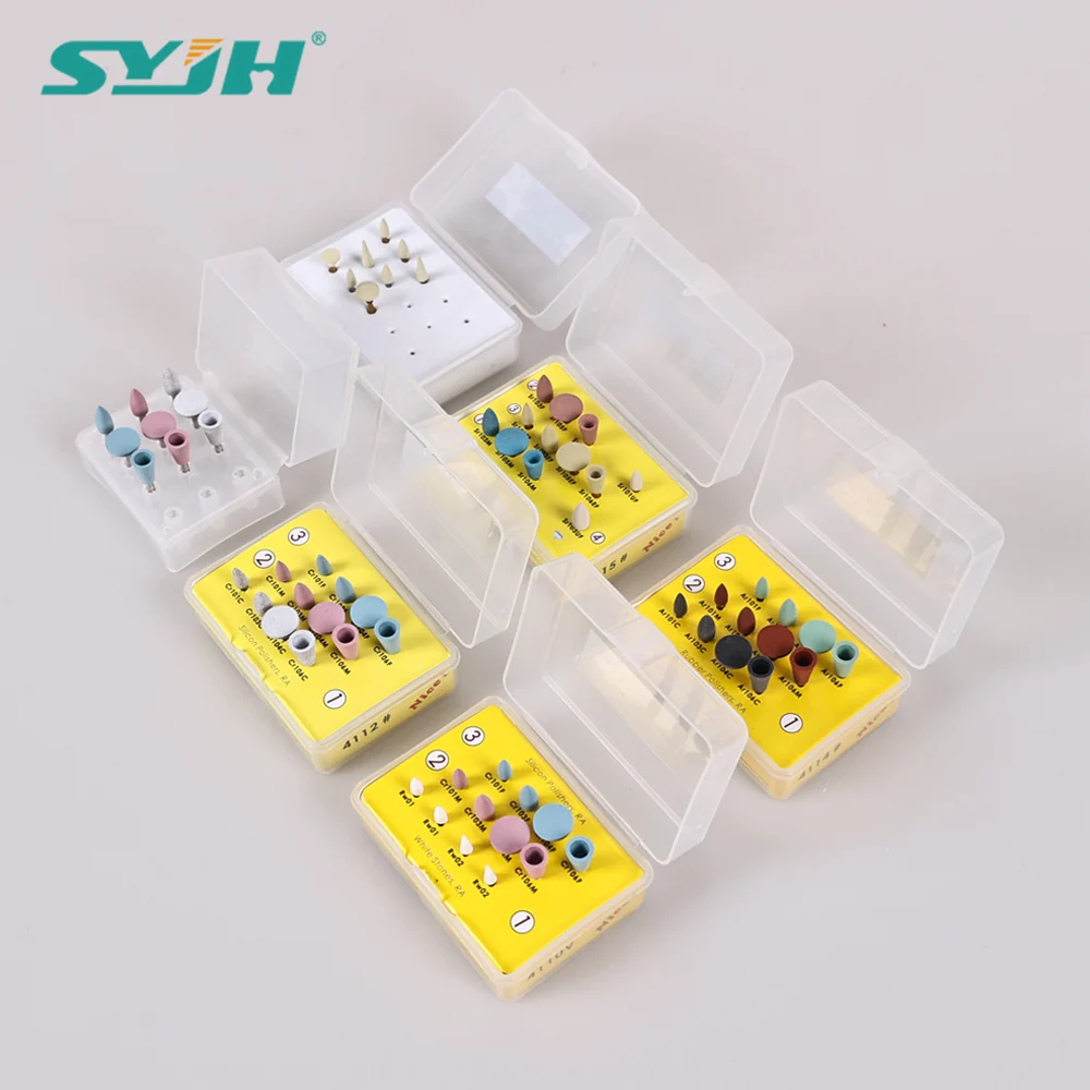 

SYJH кремниевый набор для полировки зубов для низкоскоростной машинной полировки циркония или керамики стеклокерамика натуральный полировщик зубов