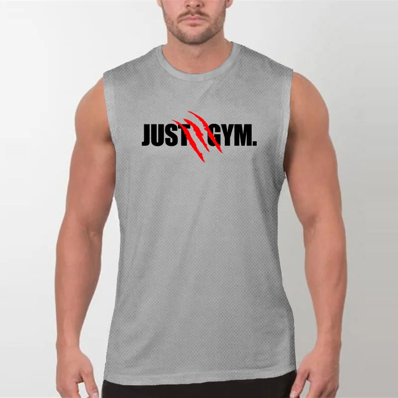 Men's Quick Dry Sleeveless Running Vests Breathable Sportswear Athletic Gym Muscle Shirt Performance Training Workout Tank
