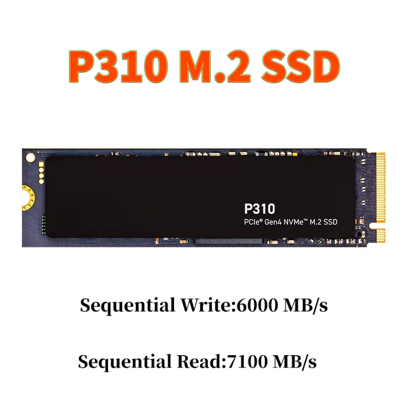 For Crucial P310 M.2 SSD PCIe Gen4 3D NAND NVMe SSD 500G 1TB 2TB Internal Solid State Drive for PC Laptop Disk 95% health+