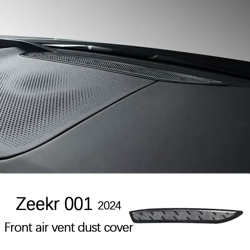 ZEEKR 001 2024 Air Vent Outlet Cover New Dashboard Front Panel Middle Upper Metal Protective Dust Cap Interior