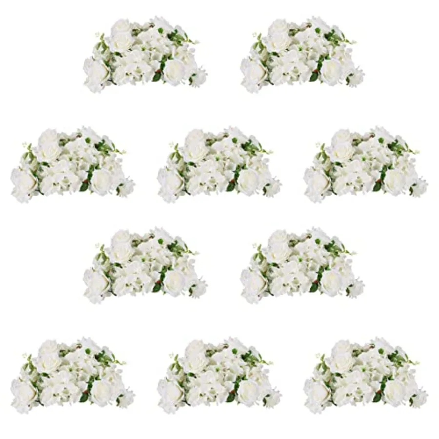 

Flower Balls for Wedding Centerpieces 10 Pcs 14.2 inch Diameter Fake Flower Ball Arrangement Bouquet Party Centerpieces for Tab