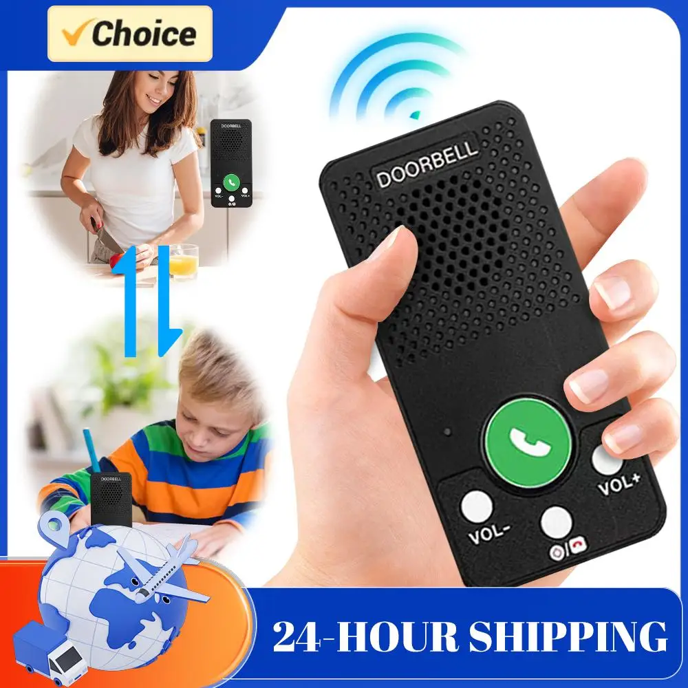 Intercoms Wireless with 4 Chimes 8 Volume Levels Full Duplex 2 Way Intercom for Business Offices Indoor Outdoor