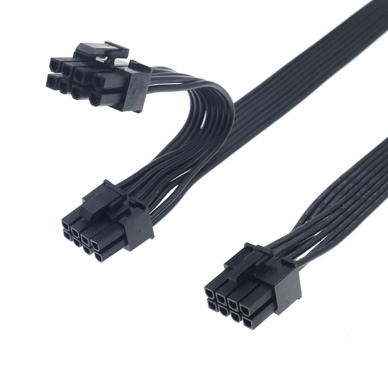 PCIe Cable Campatible with Corsair, 60 cm 8 Pin to Dual 6+2 Pin, Male to Male GPU Power Cable, Compatible with ARESGAME Modular