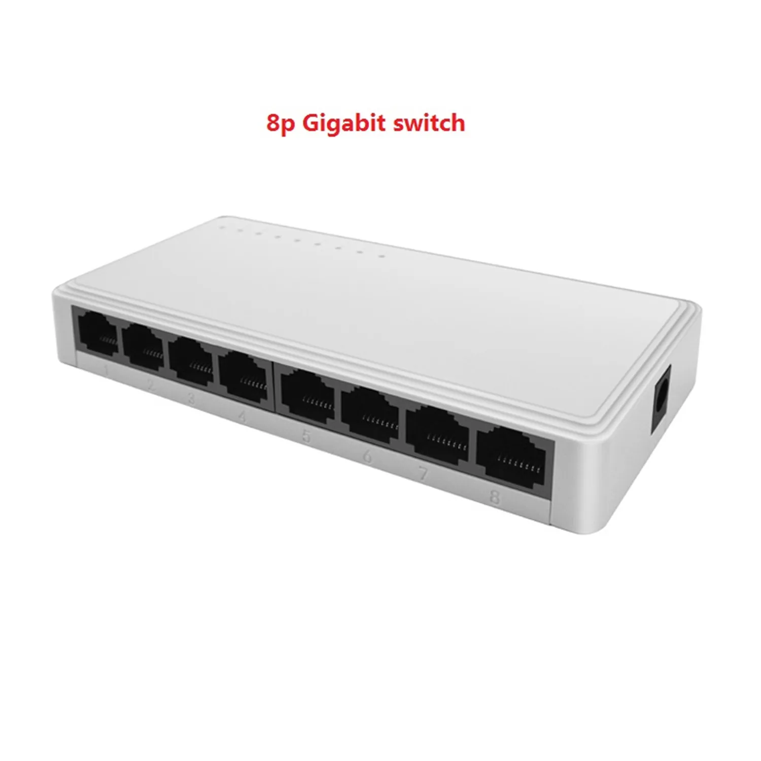 EATPOW-conmutador Ethernet de escritorio RJ45 rápido, carcasa de plástico, 8 puertos, 10/100/1000Mbps, conmutador de red Gigabit no gestionado