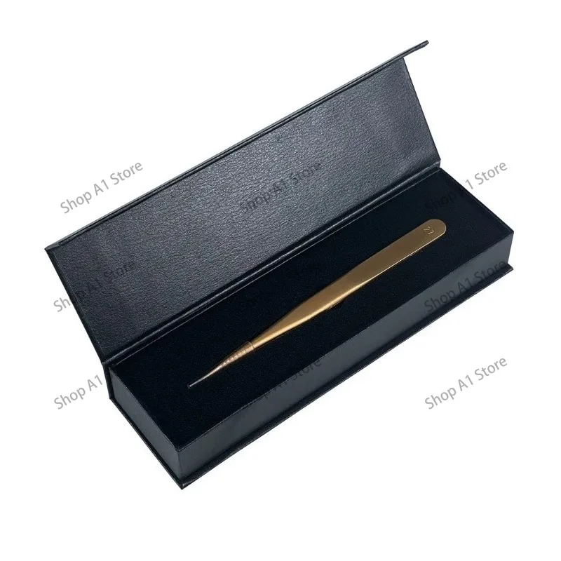 Watch Repair Non-Magnetic Phosphor Bronze Tweezers, Anti-Slip Sharp Tip Clamp, Watchmaker Precision Tool