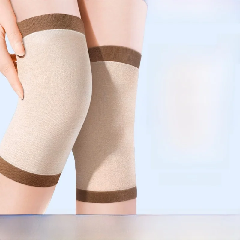 純綿膝パッド薄型スポーティな女性用男性用秋冬加熱ランニングレッグ防寒ギア関節サポート