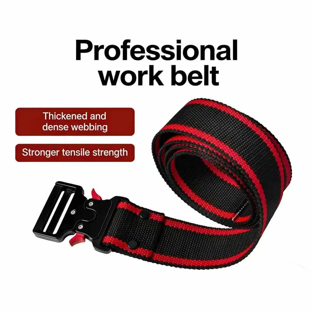 TOOLHUWEI High-Quality Oxford Firm Stitching Work Belt Lightweight Adjustable 5cm Wide