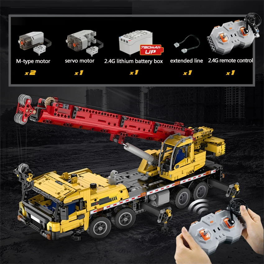 

1：20 Remote Control RC Engineering Car Vehicle Truck Crane Building Blocks Bricks DIY Toys For Children The Boys Gifts RC Cars