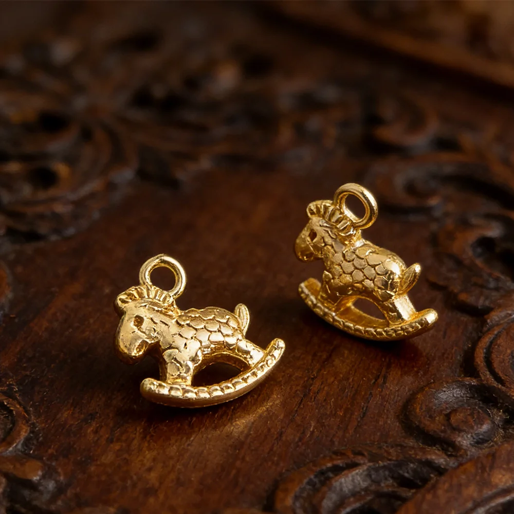 

Cordial Design, 100 шт., 10*10 мм, подвески для ожерелья/кулоны для рукоделия/в форме лошади/ручная работа/настоящее золотое покрытие/аксессуары для ювелирных изделий # 196197