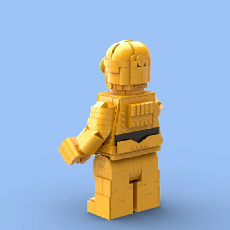 

Новинка, 824 шт., фильм «Звезда», боевой фильм MOC, масштаб 1:6, C-3PO, фигурка робота, модель «сделай сам», креативные идеи, детская игрушка в сборе, головоломка, подарок на день рождения