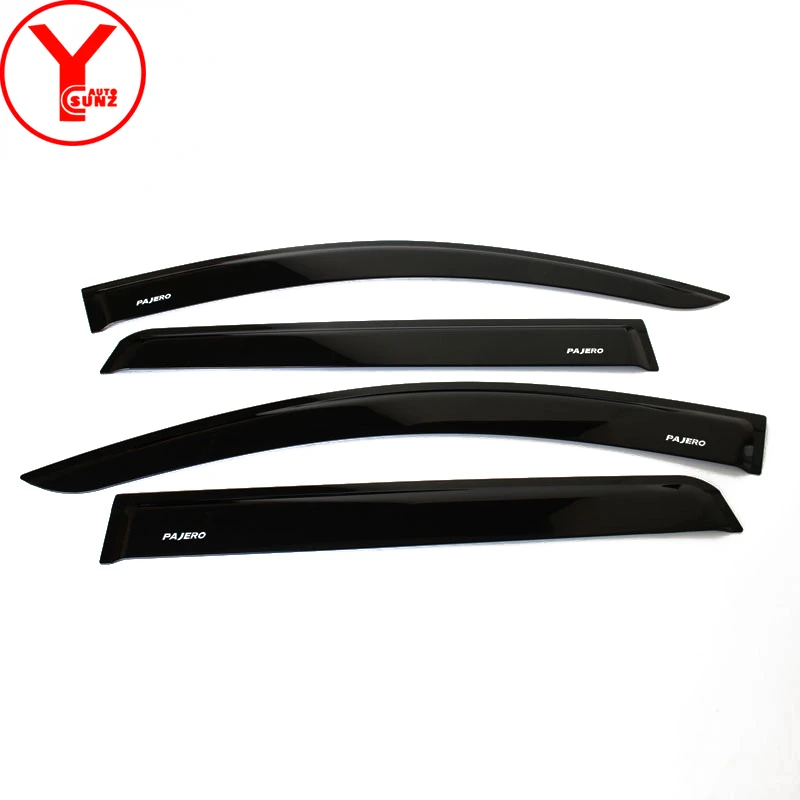 Acrylic Car Wind Shield Sun Rain Deflector Guard For MITSUBISHI PAJERO SPORT Shogun 2015 2016 2017 2018 2019 Side Window Visor