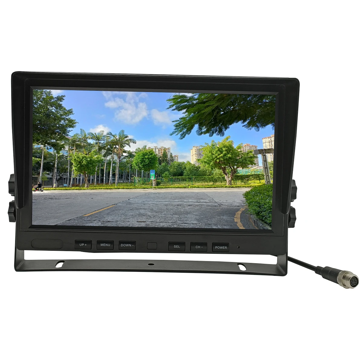 

Лидер продаж, 10,1-дюймовый полноэкранный ЖК-монитор для автомобиля, 1080P, система PAL/NTSC, камера заднего вида, датчик парковки, OEM логотип, цветное видео