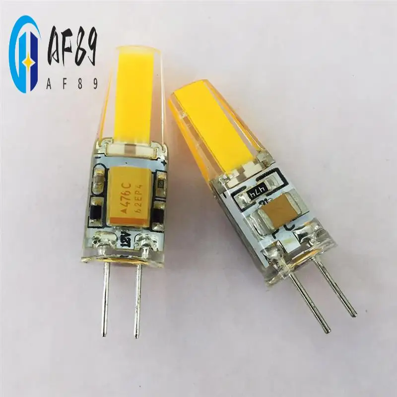 

AF89-10PCS Mini G4 светодиодная лампа COB 3 Вт, лампа-свеча, замена галогенной лампы 30 Вт 40 Вт для люстры, прожектора