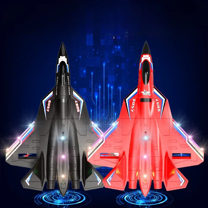 RC Plane 2 Channel Fixed Wing Waterproof Aircraft Drop Resistant Foam Glider Simulation Fighter Toy Dual Motor Drone Model Gift