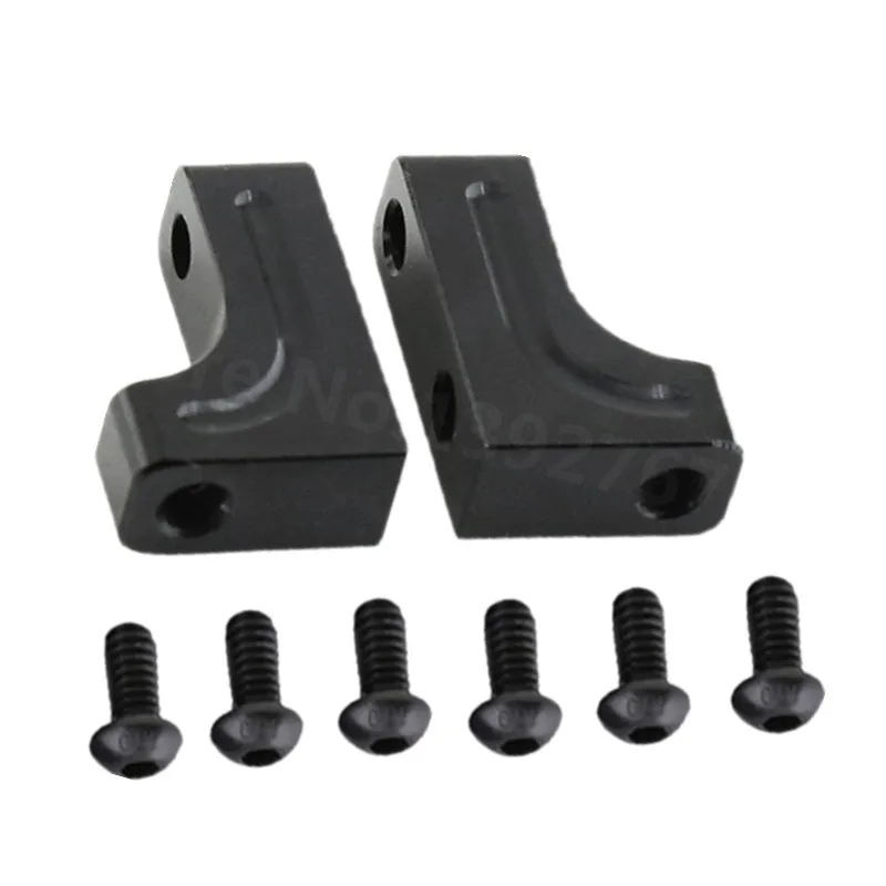 Asiento de engranaje de dirección de Metal para coche, Servo de montaje fijo, Base para 1/10 RC, trepador, Axial SCX10 90021 90022 90028, 2 piezas