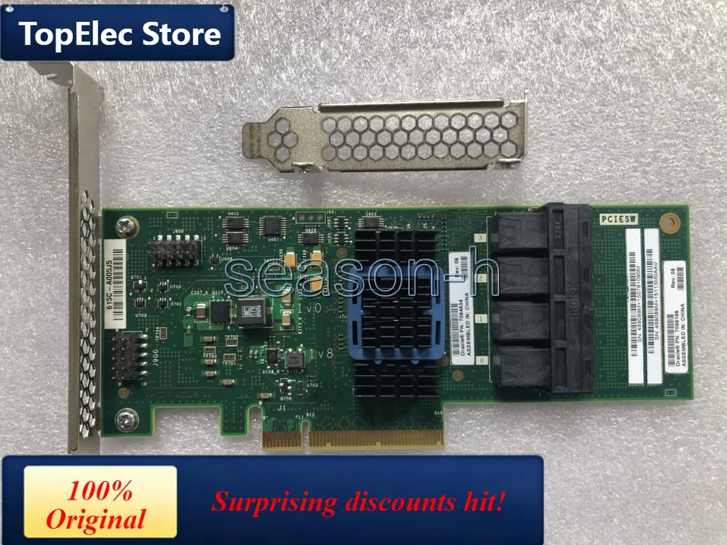 TopElec 7096186 7064634 NVME 8-Port PCI Express Switch Card