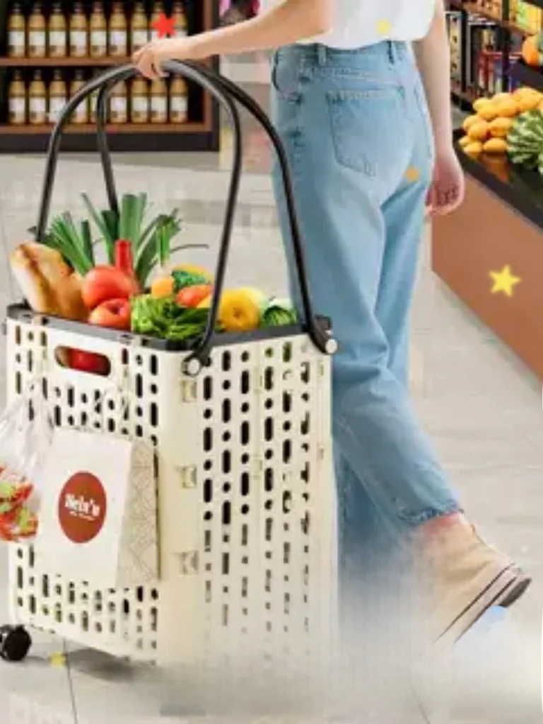 lightweight-multi-functional-shopping-cart-vegetable-basket-small-trolley-home-use-portable-handcart-foldable-design