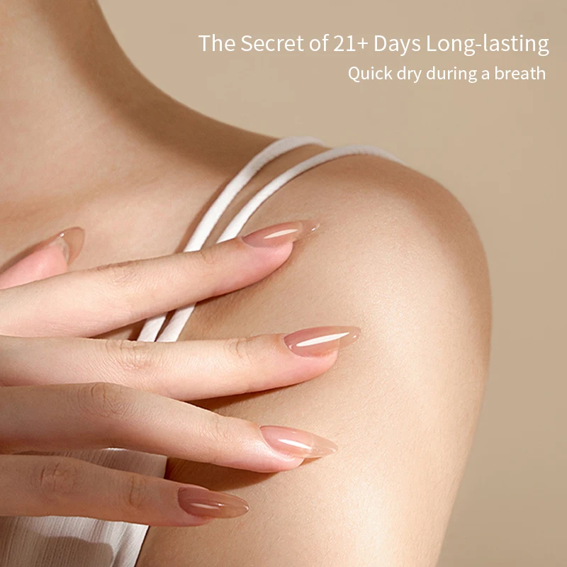 UR SUGAR 15 ml Basisgel und kein abwischbarer Decklack, semi-permanente 2-in-1-Grundierungsflasche, Konstruktion, Nägel, Kunst, Nagellack, Design, Maniküre