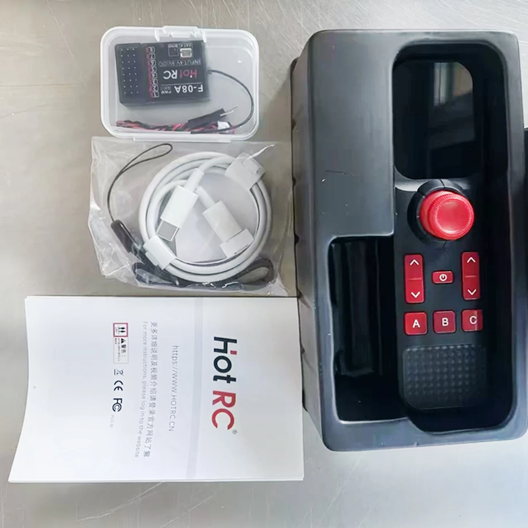 DS800 remote control, one handed remote control