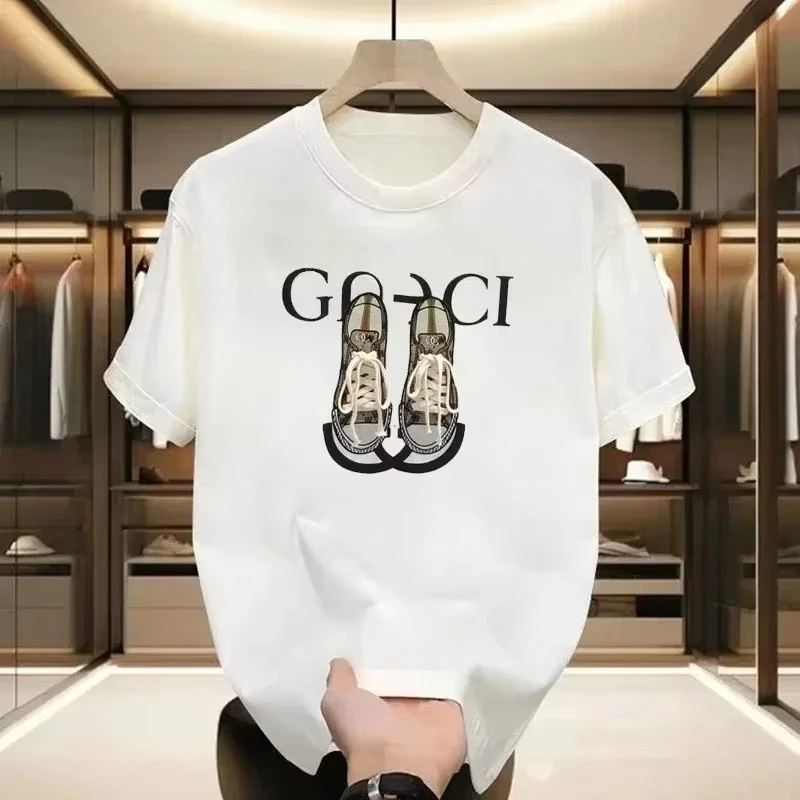 

Summer New T-shirt for Women Bear Print Luxury Brand Pure Cotton Short Sleeve O-neck Tees Casual Men Clothing Fashion Unisex Top