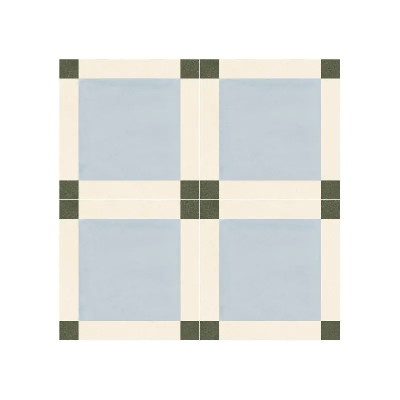 Retro blue plaid tile bathroom kitchen balcony porch anti-skid brick restaurant clothing shop coffee shop homestay