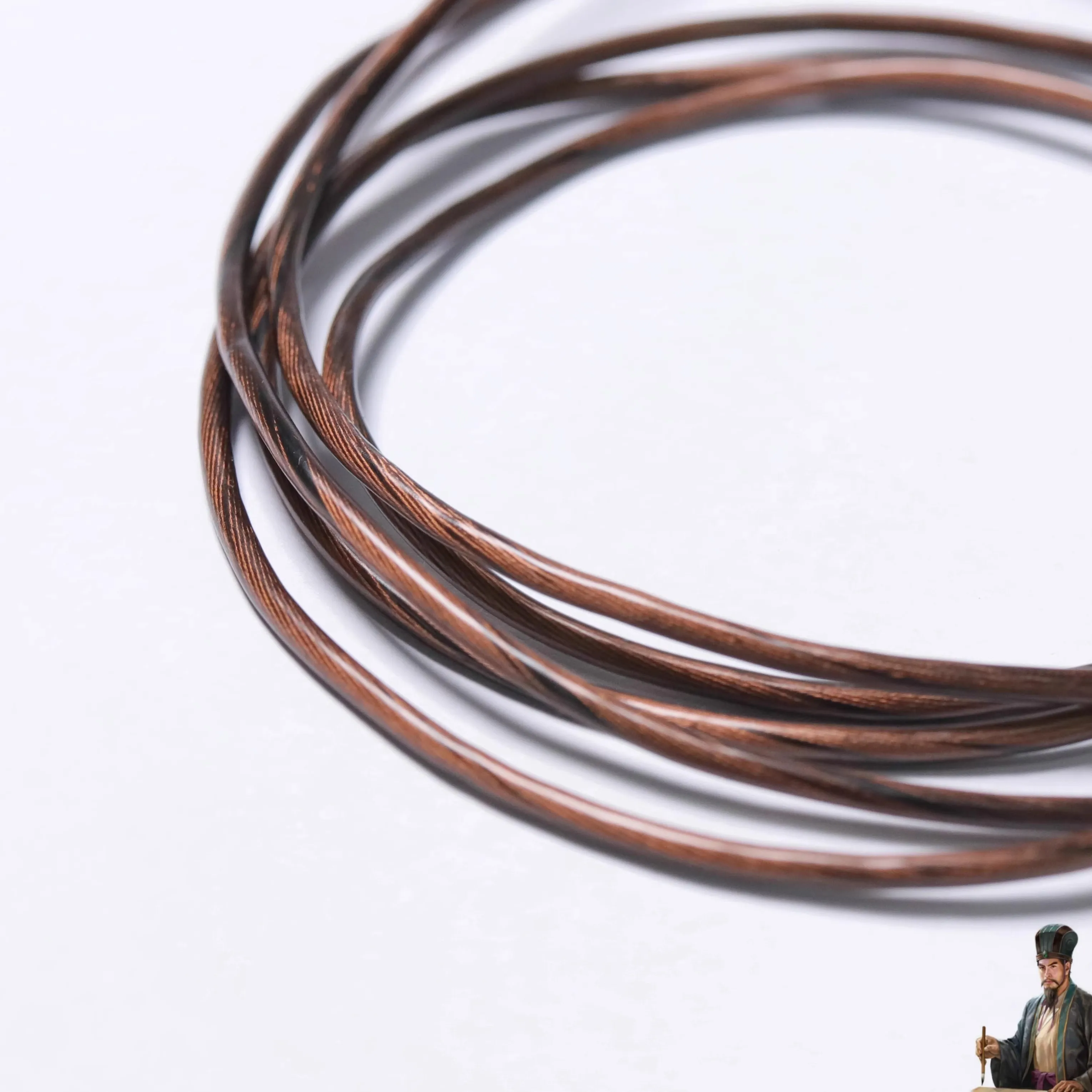 Coaxial shielded high-purity single crystal copper earphone upgrade cable
