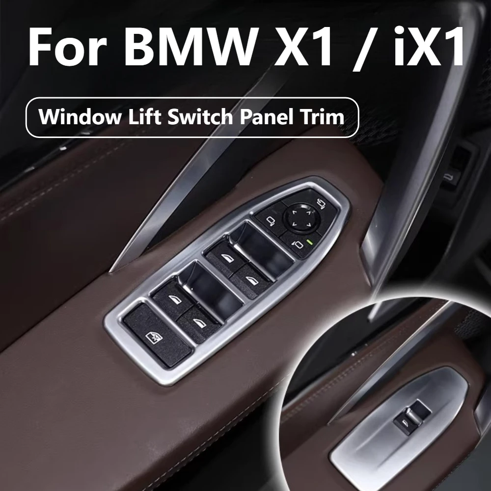 

For BMW X1 iX1 U11 2023-2026 Window Switch Panel Decorative Frame Interior Modification Accessories
