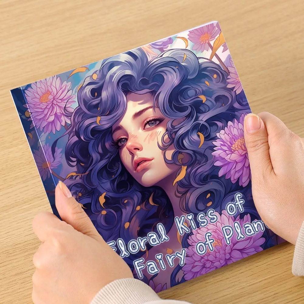 Vintage Flower Fairy Character Coloring Book Marker Friendly DIY Graffiti And Coloring Art Painting Book With Exquisite Lines