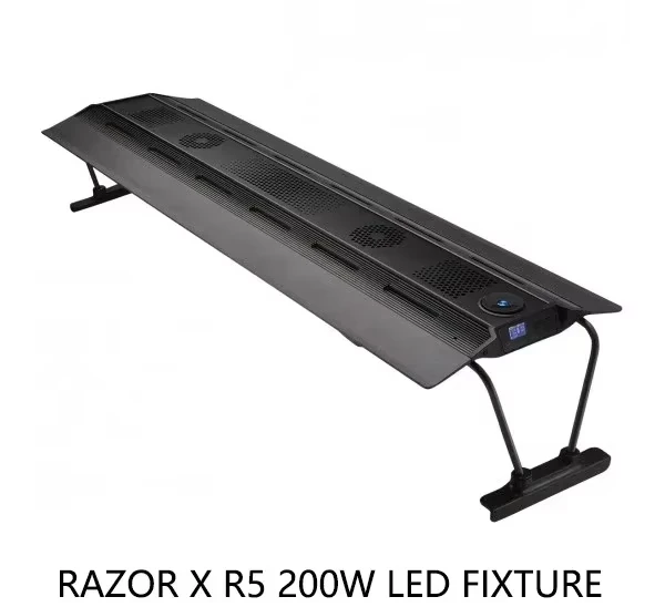 Lampu Akuarium TLF Maxspect Razor X R5 Seri Sea Coral Light dengan Kontrol Wi-Fi, Bodi Aluminium, dan Layar OLED LED Fixture