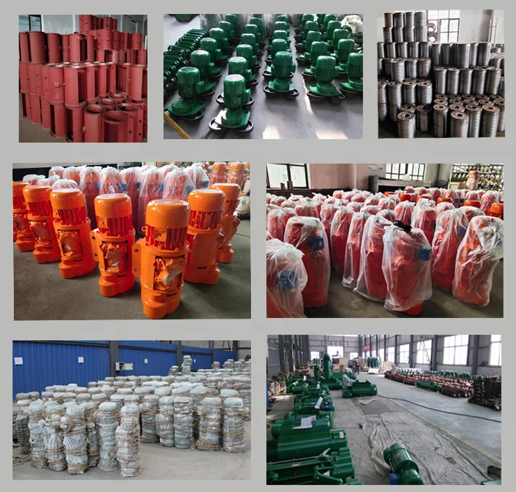 Macchina di sollevamento Funzionamento regolare Verricello elettrico per paranco da costruzione con catena a fune metallica CD1 MD1 da 1/ 5 tonnellate